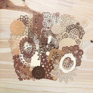 Handmade • Vintage Style Lace Paper Cutouts (31pcs) • Die Cuts